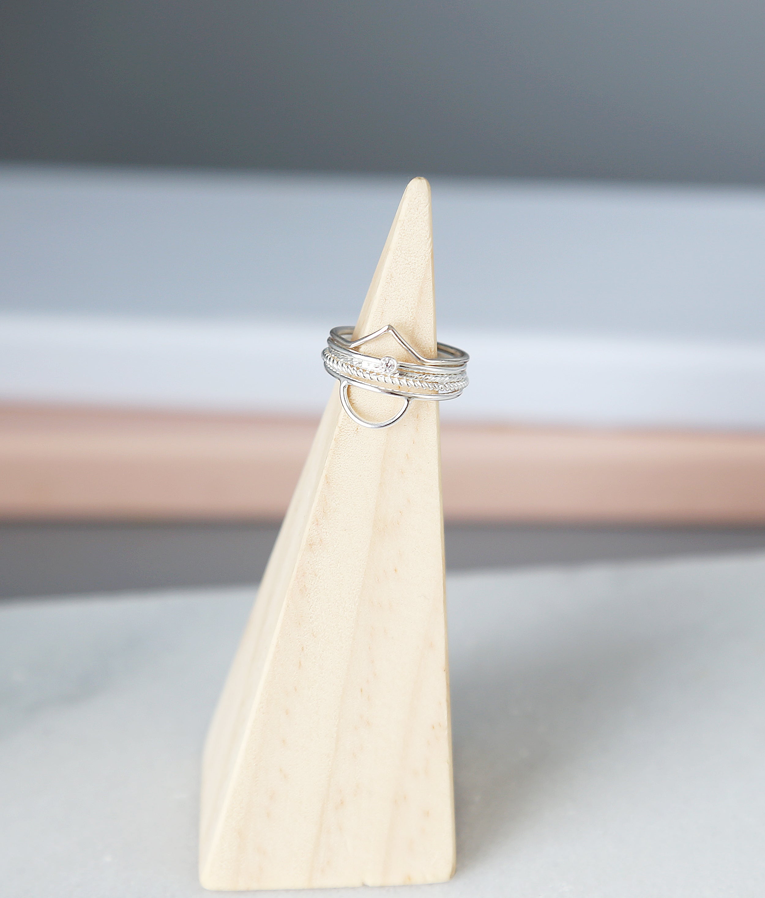 Minimalist Sterling Silver Rings, Stacking Rings, Sparkle Rings, Simple Boho Silver Jewelry