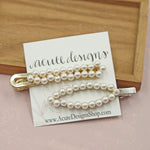 Oversized Pearl Hair Clips