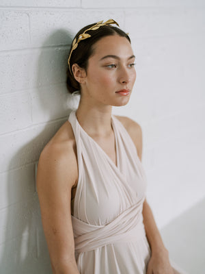 Calla Lily Crown, Hairpiece, Wedding Accessory, Bridal, Gold Wedding Head Piece, Hair Accessories, Headband
