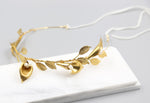Calla Lily Crown, Hairpiece, Wedding Accessory, Bridal, Gold Wedding Head Piece, Hair Accessories, Headband