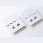 pussycat stud earrings