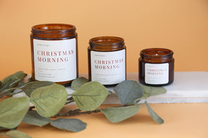 Christmas Morning Candle -  Scented Holiday Candle, Scents of vanilla, cinnamon, and sweet pear