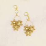 Floral Cluster Statement Earrings