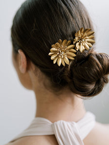 Dahlia Mini Combs, Set of Two, Hairpiece, Wedding Accessory, Bridal, Hair Clip, Hair Accessories