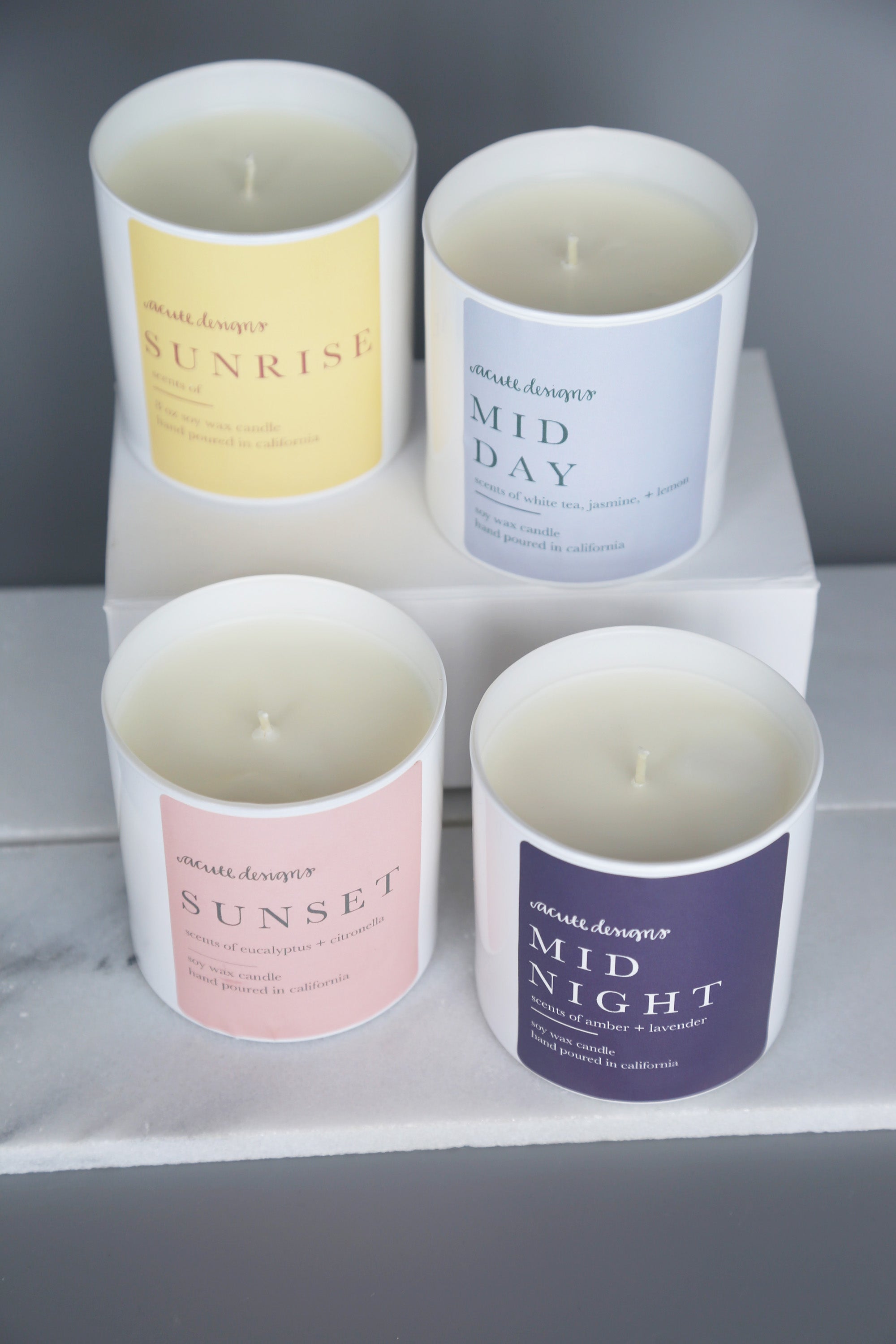 Day Long Candles - Luxe spa candles (white vessel), Scented Candles, Tumbler Candles