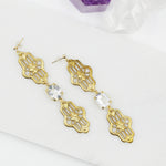 Art Deco Long Statement Earrings