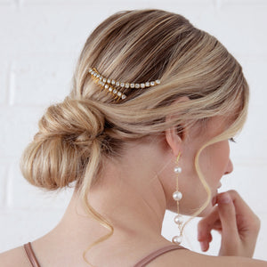 Lila - Modern Sparkling Swarovski Hair Comb