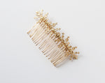 gold flower wedding bridal comb