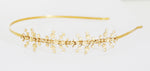 delicate gold headband