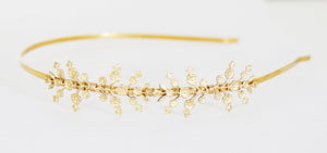 delicate gold headband