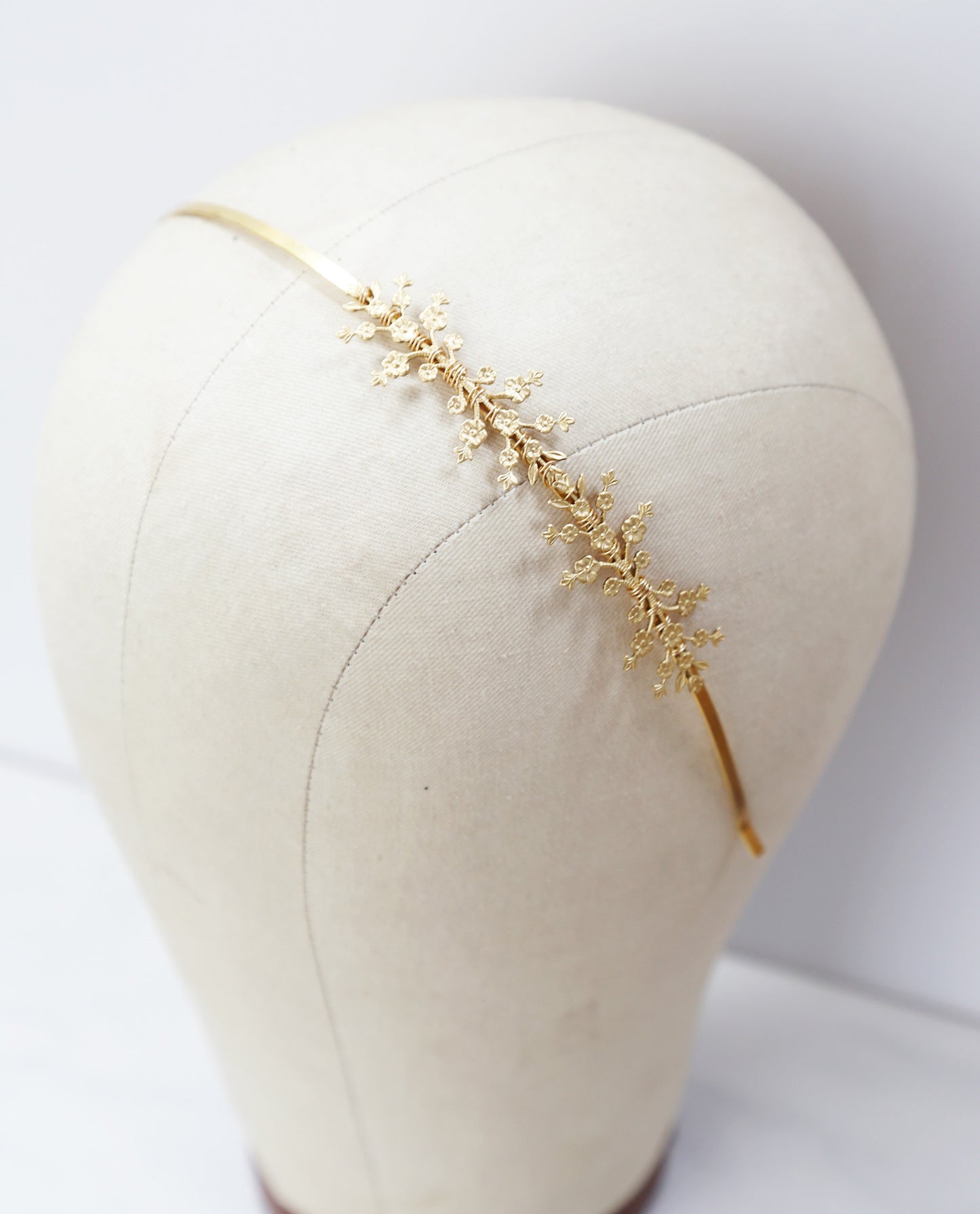 gold flower headband