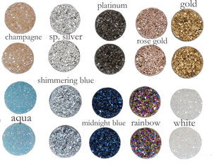 druzy gemstone colors