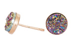 druzy stud earrings
