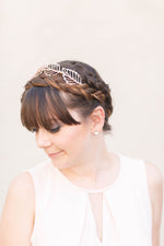 leaf wedding crown