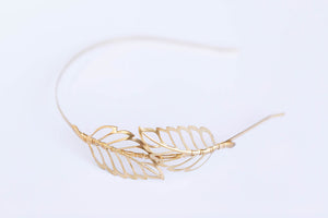 gold leaf headband