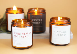 Christmas Morning Candle -  Scented Holiday Candle, Scents of vanilla, cinnamon, and sweet pear