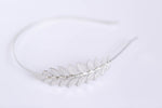 silver laurel leaf headband