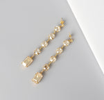 Sparkling Golden Dangle Earrings