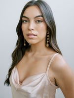 Sparkling Golden Dangle Earrings