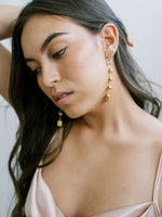 Sparkling Golden Dangle Earrings