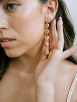 Sparkling Golden Dangle Earrings