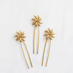 bridal hair pins gold