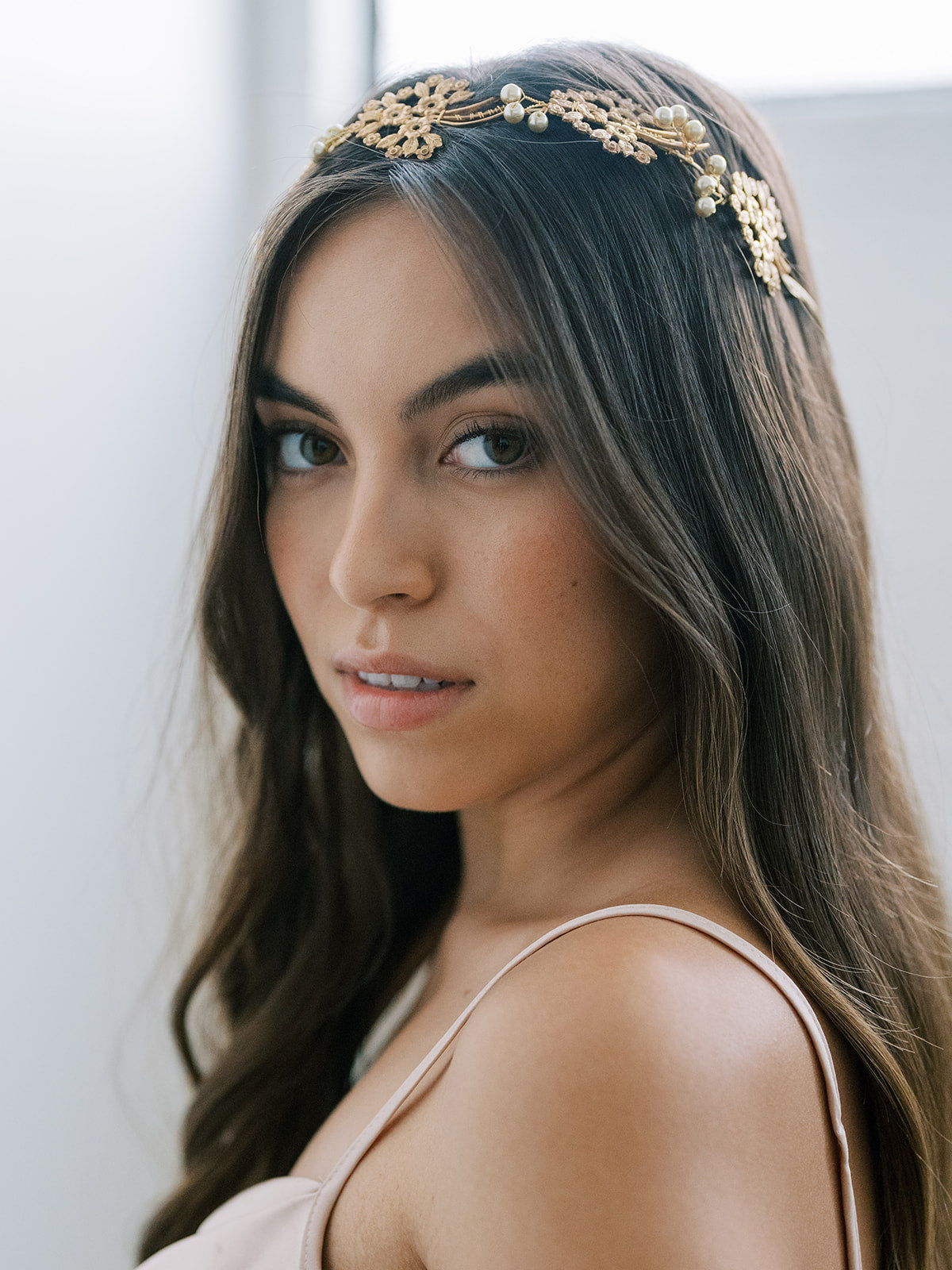 Lace Flower Crown, Hairpiece, Wedding Accessory, Bridal, Gold Wedding Head Piece, Hair Accessories, Headband