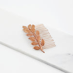 Large Leaves Bridal Comb - Boho Wedding Comb, hair piece, hair clip
