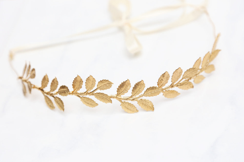 gold wedding crown
