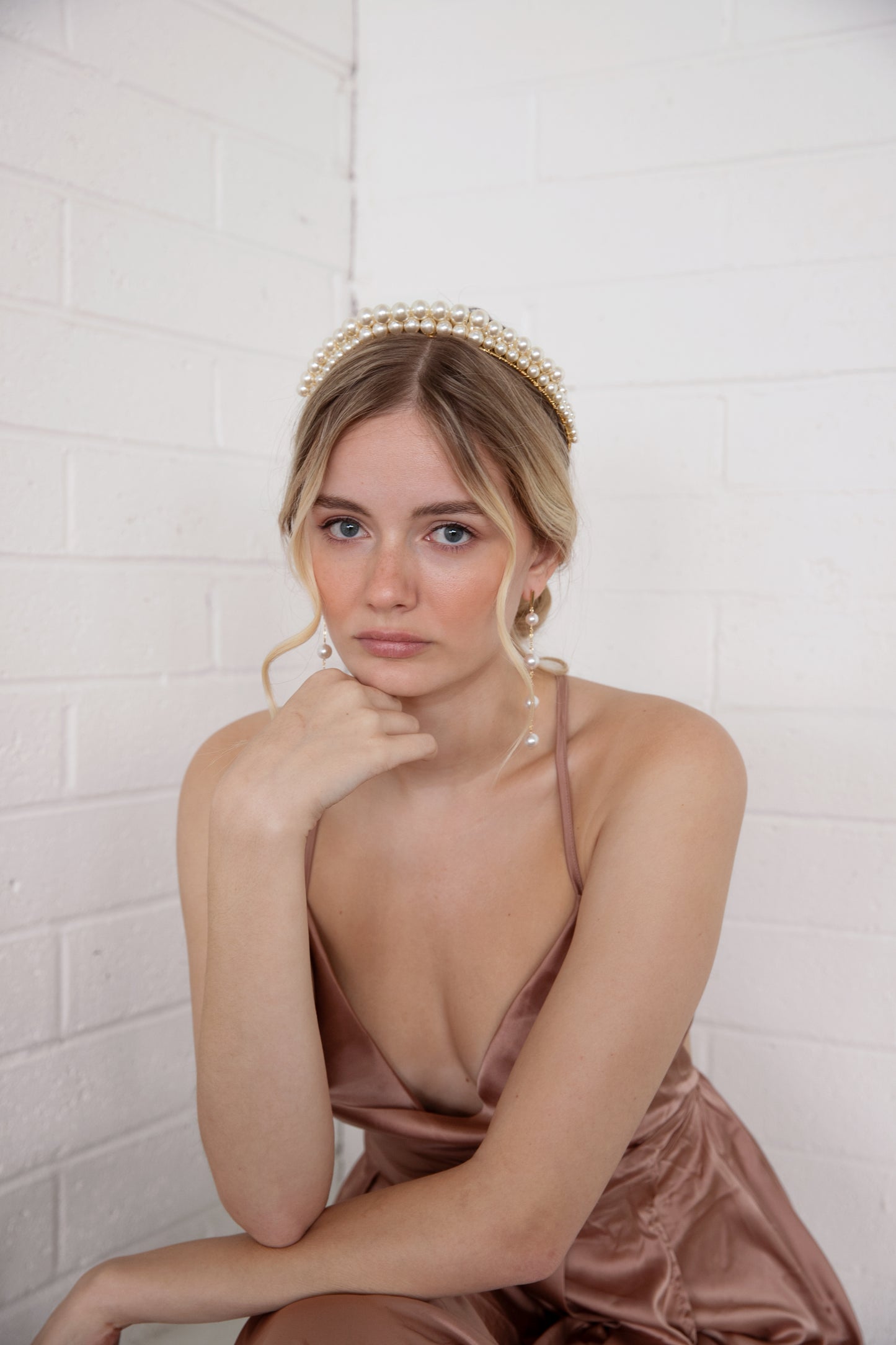 Vivian - Large Pearl Tiara, Headband, Crown