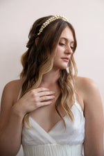 Vivian - Large Pearl Tiara, Headband, Crown