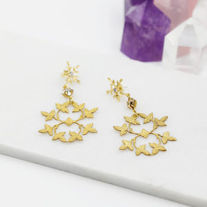 Laurel Vine Statement Earrings