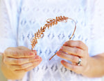 rose gold bridal hair accessories 