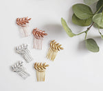 laurel leaf bridal combs