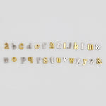 Monogrammed Typewriter Initial Necklace - Gold / One Letter