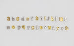 Monogrammed Typewriter Initial Necklace - Gold / One Letter