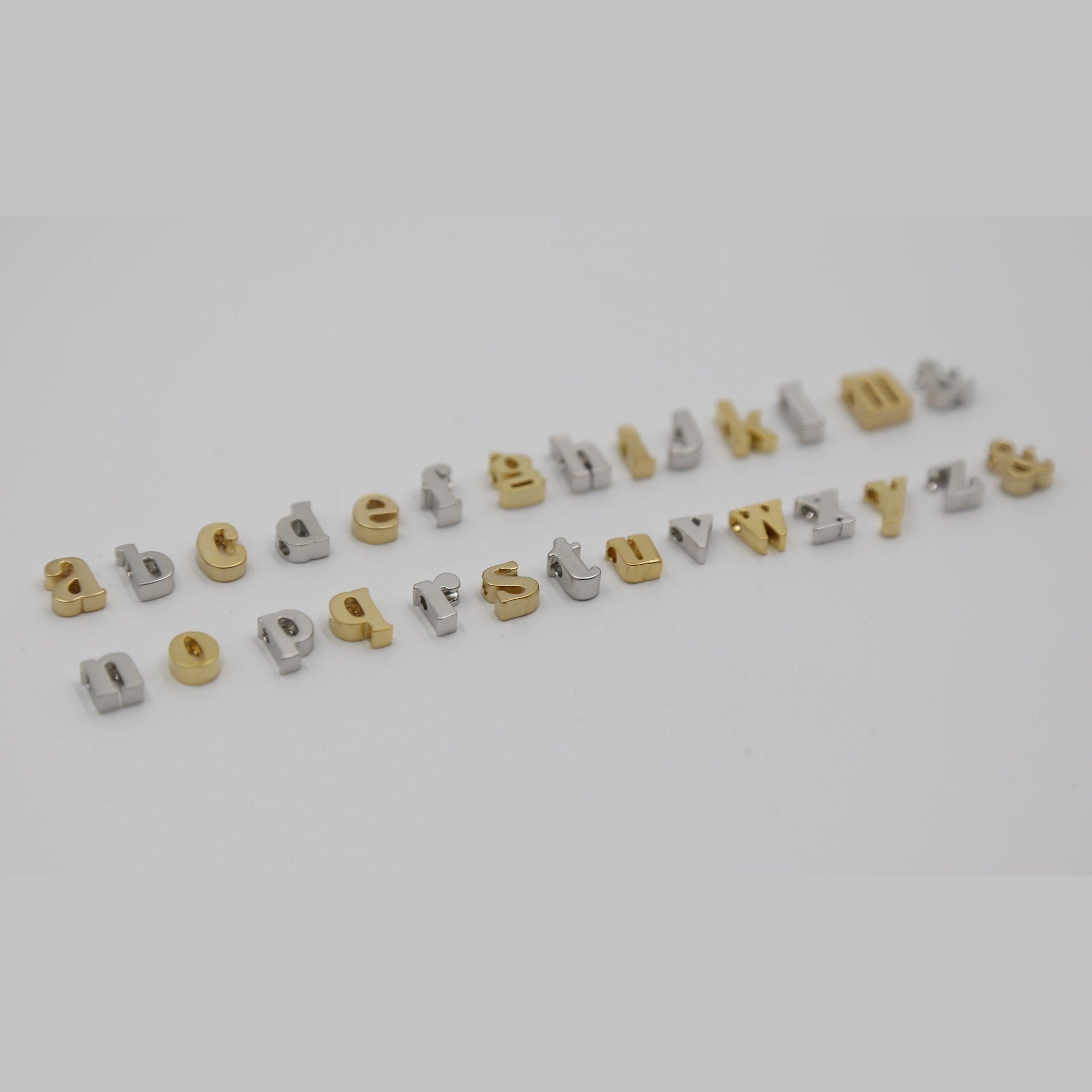 Monogrammed Typewriter Initial Necklace - Sterling Silver / One Letter