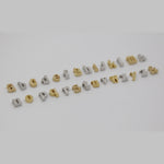 Monogrammed Typewriter Initial Necklace - Sterling Silver / One Letter