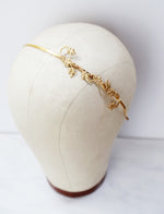 gold bridal headband
