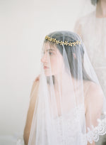 gold bridal crown