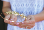 gold leaf headband