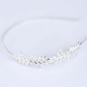 laurel leaf silver headband