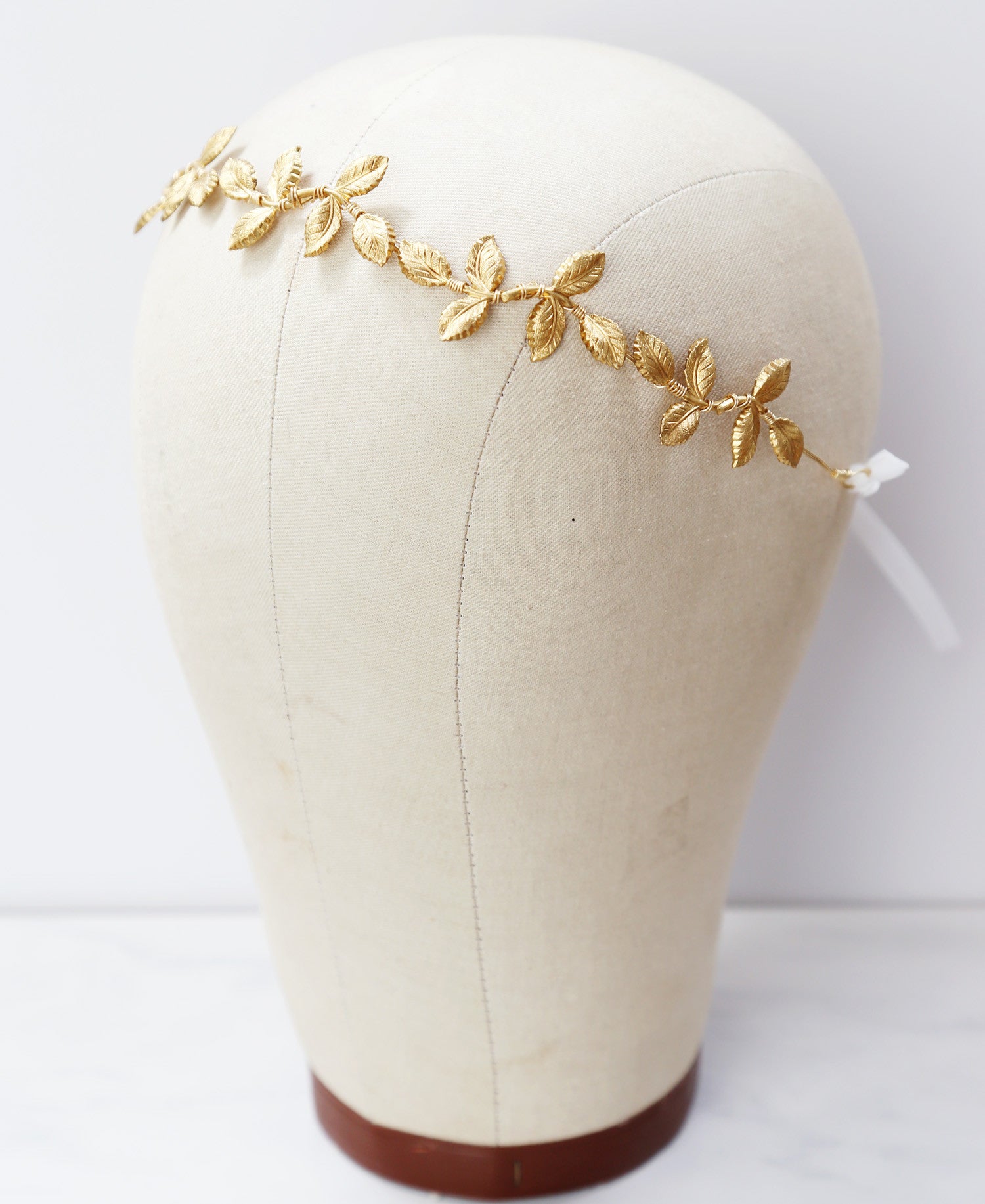 gold wedding headband