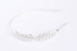silver leaf headband