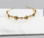 Tiny Floral Vine Gold Headband, Crown,  Hairpiece, Wedding Accessory, Bridal, Gold Wedding Head Piece, Hair Accessories, Headband