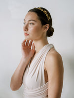 Tiny Floral Vine Gold Headband, Crown,  Hairpiece, Wedding Accessory, Bridal, Gold Wedding Head Piece, Hair Accessories, Headband