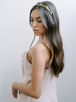 Tiny Floral Vine Gold Headband, Crown,  Hairpiece, Wedding Accessory, Bridal, Gold Wedding Head Piece, Hair Accessories, Headband