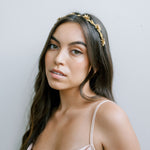 Tiny Floral Vine Gold Headband, Crown,  Hairpiece, Wedding Accessory, Bridal, Gold Wedding Head Piece, Hair Accessories, Headband