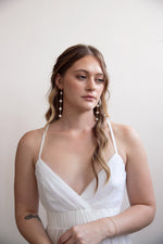 Gwen - Long Pearl Drop Earrings