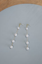 Gwen - Long Pearl Drop Earrings